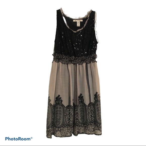 American Rag Dresses & Skirts - American Rag Black and Tan Dress | Size Medium